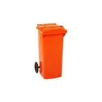Plastico 120 Lt Turuncu Çöp Konteyneri