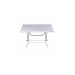 Plastico Metal Ayaklı Katlanır Plastik Masa 70X120 CM kırık beyaz
