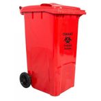 Plasticon Plastik Tıbbi Atık Çöp Konteyneri 110 Lt A+ Kalite Isıya Dayanıklı Tıbbi Atık Kovası