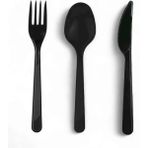 Plastik 10LU Set Çatal Bıçak Kaşık Kullan At