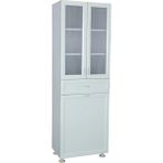 Plastik 2 Kapaklı 1 Çekmeceli ve Tek Sepetli Pvc Banyo Dolabı ÇK112S