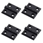 Plastik 40X40 Mm Yaprak Menteşe 4 Adet Set Dayanıklı Dolap Çekmece Kapak Mobilya Menteşe Küçük