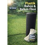 Plastik Antresit Dekoratif Bahçe Çiti Perde Balkon Filesi 20 Mm Göz Kedi Filesi Kümes Filesi Çiti