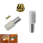 Plastik Başlı Metal Raf Pimi 5 mm Paslanmaz 75’li