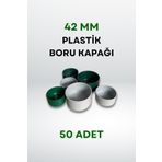 Plastik Boru Kapağı 42 Mm (50 Adet)