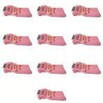 Plastik Çatal Pembe Renkli Lüx Parti Piknik Davet Doğum Günü Çatalı - 18 Cm. - 25 Adetlik 10 Paket
