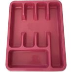 Plastik Çekmece Içi Kaşıklık 5 Gözlü 33X26 , Renkli Kaşıklık, Çekmece Düzenleyici
