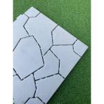 Plastik Deck – Taş Desen Zemin Kaplama Karosu (50X50 Cm) (4 Adet) - 50 x 50 cm - Beyaz
