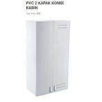 Plastik Dolap Kombi, 2 Kapak, Havalandırmalı, Beyaz, 115X60x38 Cm, 629