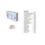 Plastik Ecza Dolabı Lux Beyaz + İlkyardım İçerik Paketi Full Set