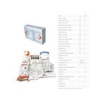 Plastik Ecza Dolabı Lux Beyaz + İlkyardım İşyeri Okul Fabrika İçerik Paketi Full Set