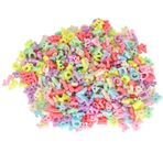 Plastik Harf Boncuk, 500pcs aralayıcı Boncuklar Renkli Harf Alfabe Boncuklar Plastik saç bandı Kolye Delikli Boncuk Diy aksesuarları