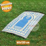 Plastik Hasir Hali Kilim Piknik Cami Park Seccade Namazla Bahce Balkon Kamp Outdoor 60 X 120 Cm