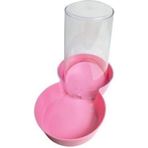 Plastik Hazneli Plastik Kedi-Köpek Mama ve Su Kabı 1,5 Lt Yuvarlak Açık Pembe Manuel 1,5 L - Ahşap