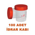 Plastik İdrar Numune Kabı Aseptik Poşetli Steril Beheri 100 ML 100 Adet