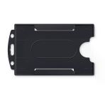 Plastik Kart Muhafaza Kabı Dikey 54X86mm Siyah (50 Li Paket)