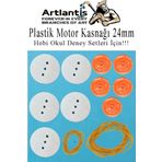 Plastik Kasnak 24Mm Ve 6.5Mm 10 Lu 1 Paket Tekerlek Yuvarlak Kasnak Oyuncak Çıkrık Makara Motor Kasnağı Deney Okul Hobi