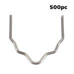 Plastik Kaynak Makinesi Kaynak Teli 500 PCS Metal İnatçı Zımba Yiyecekleri Hızlı Ve Kolay Çalışma Gümüş 500 * Dalgalar Zımba Yiyecekleri (0.8mm V şekli)