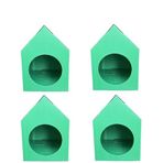 PLASTİK KEDİ EVİ, AVANTAJLI 4LÜ YEŞİL SET, KATLANIR, HAFİF, EKONOMİK, SUYA DAYANIKLI, SOKAK HAYVANLARI VE KEDİLER İÇİN
