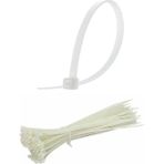 Plastik Kelepçe Cırt Kablo Bağı Beyaz 2.5x100 Mm 10 Cm 100 Adet
