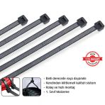 Plastik Kilitli Kelepçe 5X250 Mm Siyah