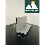 Plastik Köşebent L Profil | Pakette 4 Adet | 60 x 90 mm | Çift Cidar- Yüksek Dayanım - Antrasit - Gri - 1 metre