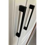 Plastik Kulp Köprü Siyah 96Mm & 128Mm Çift Ölçü Kulp Dolap Kulp Çekmece Kulp(Vidadahil)