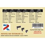 Plastik L Tapa Papuç .l Köşebent Profil Için / Rafsteel RS869391PT219 - 30*30mm