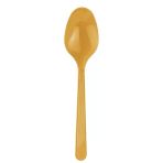Plastik Lüx Altın Renk Kaşık - Parti Davet Piknik Çorba Yemek Kaşığı - 18 Cm. - 250 Adet