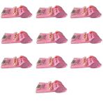 Plastik Lüx Pembe Renk Kaşık - Parti Davet Piknik Çorba Yemek Kaşığı - 18 Cm. - 25'Li 10 Paket