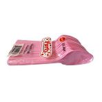 Plastik Lüx Pembe Renk Kaşık - Parti Davet Piknik Çorba Yemek Kaşığı - 18 Cm. - 25'Li Paket