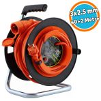 Plastik Makaralı Seyyar Kablo Uzatma Kablosu 3X2.5 Mm Cca Kablo 40+2 Metre