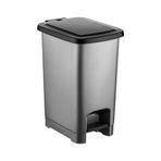 Plastik Metalize Slim Pedallı Çöp Kovası 60 Litre