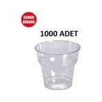 Plastik Mika Sert Kristal Bardak 180 Cc 1 Koli 1000 Adet