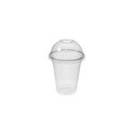 Plastik Milkshake Bardağı 100'lü Kapaklı İçecek 350 Cc(ml) Şeffaf Meşrubat Bardağı Limonata Cup