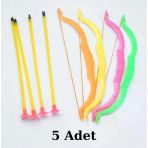 Plastik Ok Yay Seti (5 Adet)