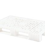 Plastik Palet Delikli Beyaz (Euro)Yük Taşıma Paleti 80X120X15 Cm