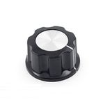 Plastik Pot Başlığı 16mm Siyah Rotary Enkoder Potansiyometre Ses Voltaj Kontrol 360 Derece