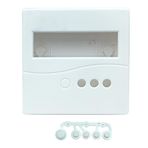 Plastik Proje Kutusu 86x86mm Beyaz Duvara Yüzeye Montaj Tip 1602 Lcd 3 Buton Elektronik Devre Test Gösterge Cihaz Ev Otomasyon Personel Takip Kapı Giriş Otomasyon Endüstriyel Kontrol