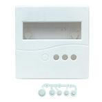 Plastik Proje Kutusu 86X86MM Beyaz Duvara Yüzeye Montaj Tip 1602 LCD 3 Buton Elektronik Devre