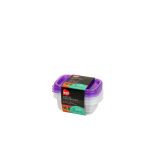 Plastik Saklama Kabı 3'Lü Set Mini 160 Ml Bo540