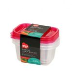 Plastik Saklama Kabi Dikdortgen 3Lu Set 500 Ml Bo534