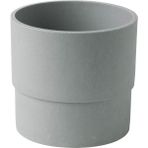 Plastik saksı, gri, 12 cm