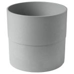 Plastik saksı, gri, 32 cm