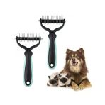 Plastik Saplı Metal Kedi Ve Köpek Tüy Topak Açıcı Tarak