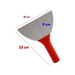 Plastik Saplı Metal Spatula Sıva Duvar Macun Boya Kazıma Ispatulası 18 cm Takılabilir Sap - Ahşap