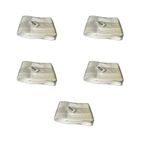 Plastik Şeffaf Beyaz Sup Kaşık - Tatlı Dondurma Kaşığı - 12.5 Cm. - 50 Adetlik 5 Paket