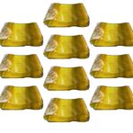 Plastik Şeffaf Sarı Sup Kaşık - Tatlı Dondurma Kaşığı - 12.5 Cm. - 50 Adetlik 10 Paket