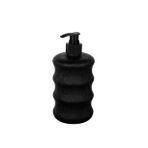 Plastik Sıvı Sabunluk Yuvarlak 500 ML Siyah