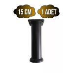 Plastik Siyah Ayarlanabilir Ayak Masa Dolap Ve Mobilya Ayağı(Siyah)(10Cm - 12Cm - 15Cm) Siyah 15Cm 15Cm - 1 Adet
